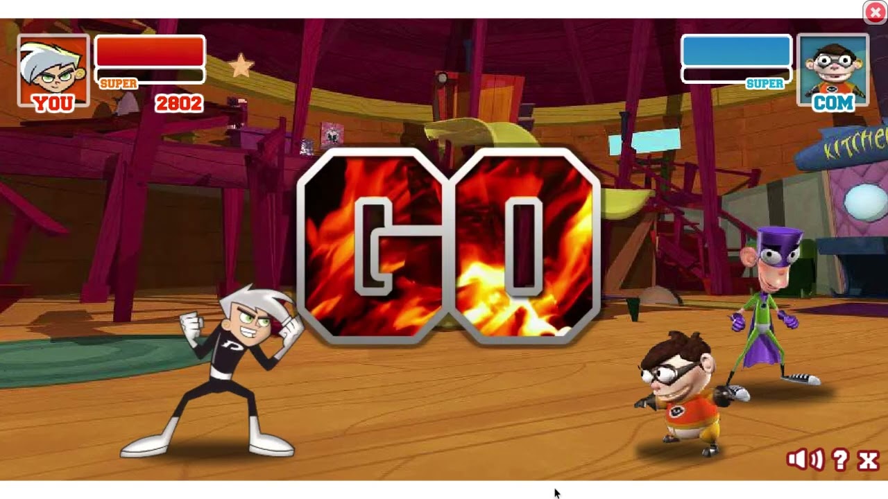 Super Brawl 2 Danny Phantom vs Chum Chum
