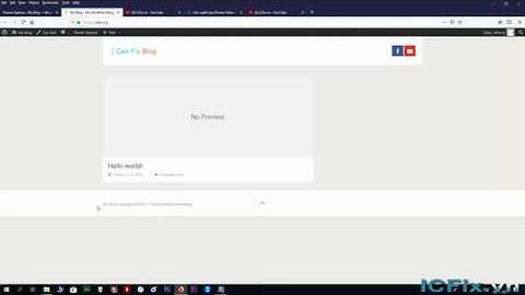 Hướng dẫn thay đổi logo web,  nội dung Header và Footer