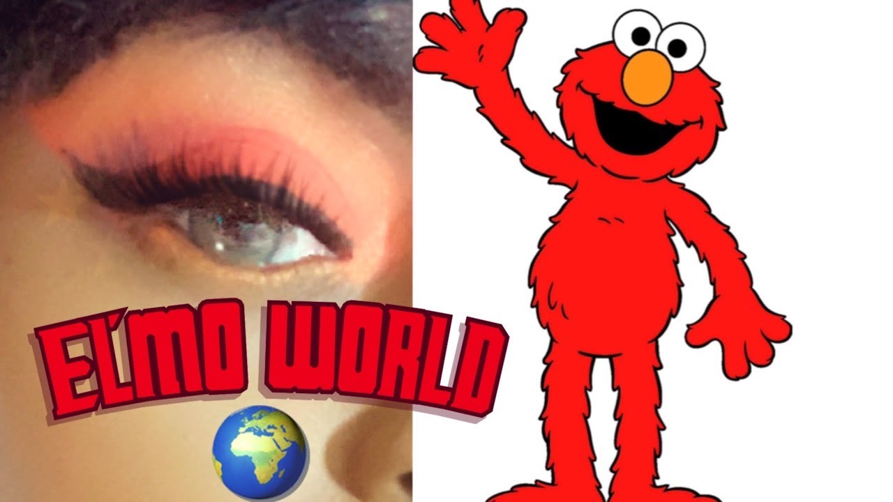 ️ ️🧡🧡ELMO inspired ️ ️🧡🧡EYESHADOW tutorial ️ ️🧡🧡 - YouTube