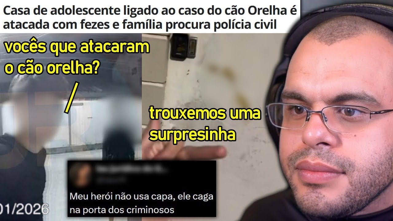 HERÓIS CAGAM NA PORTA DOS PAIS DOS ADOLESCENTES QUE ESPANCARAM O CACHORRINHO 'ORELHA'