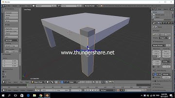 Tutorial - How to make a simple table in blender