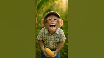 Baby Monkey Eats a Banana While Dancing 🍌 Nursery Rhymes