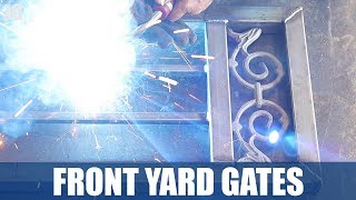 Metal Front Yard Gate With Security Screen  | JIMBOS GARAGE