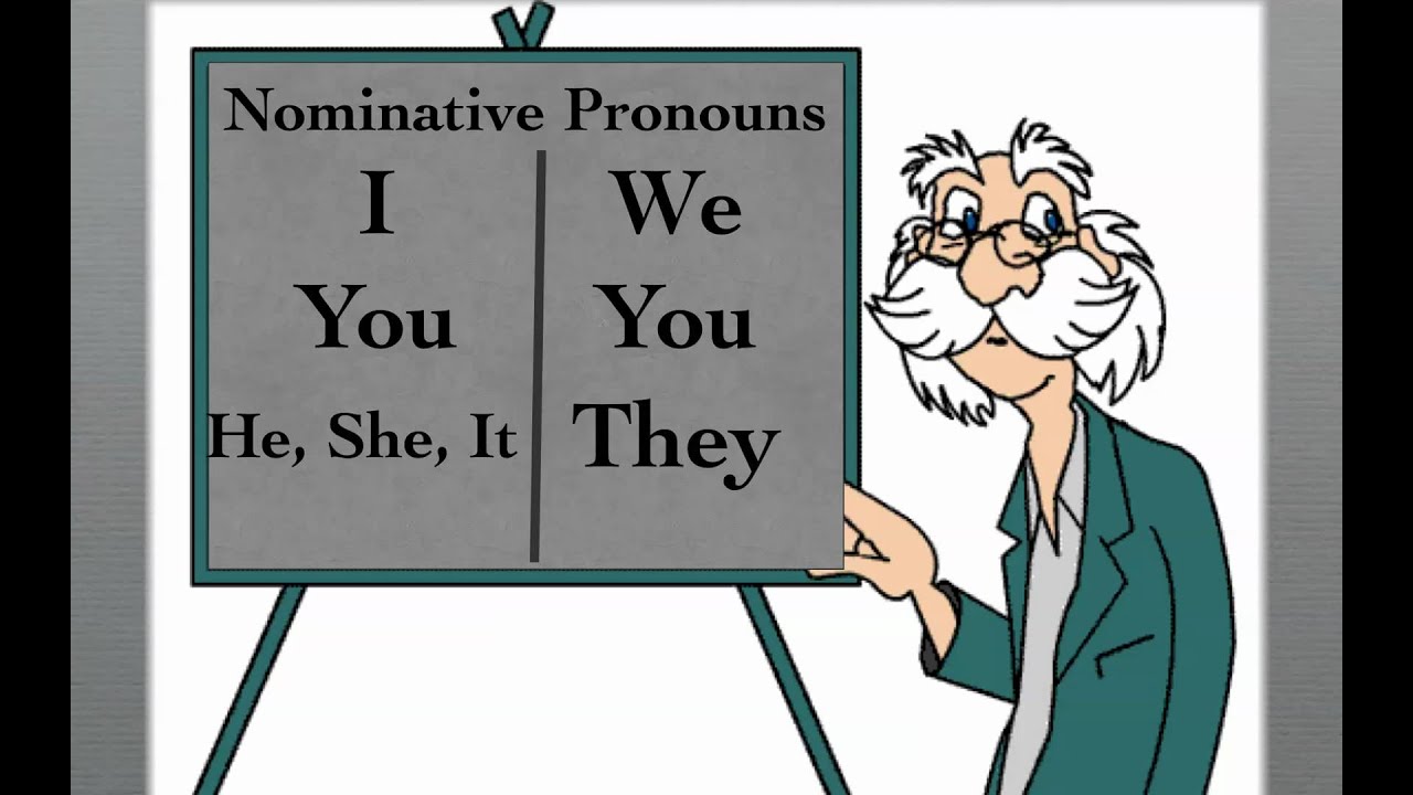 Nominative And Objective Pronouns Song YouTube
