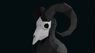 Diy Horned Sheep Mask- Papercraft Template - Scary Halloween Costume- Skull Mask