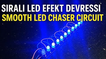 3 Transistörle LED Kovalayıcı Devre | No IC LED Chaser with Adjustable Speed2.