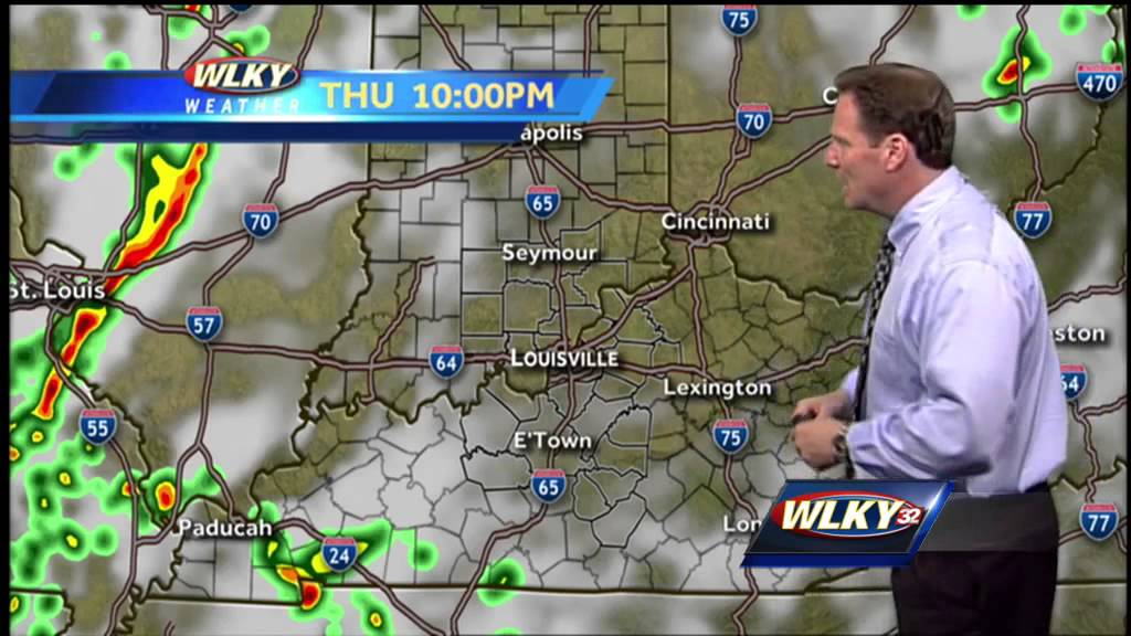 WLKY weather webcast: A chance for scattered showers overnight - YouTube