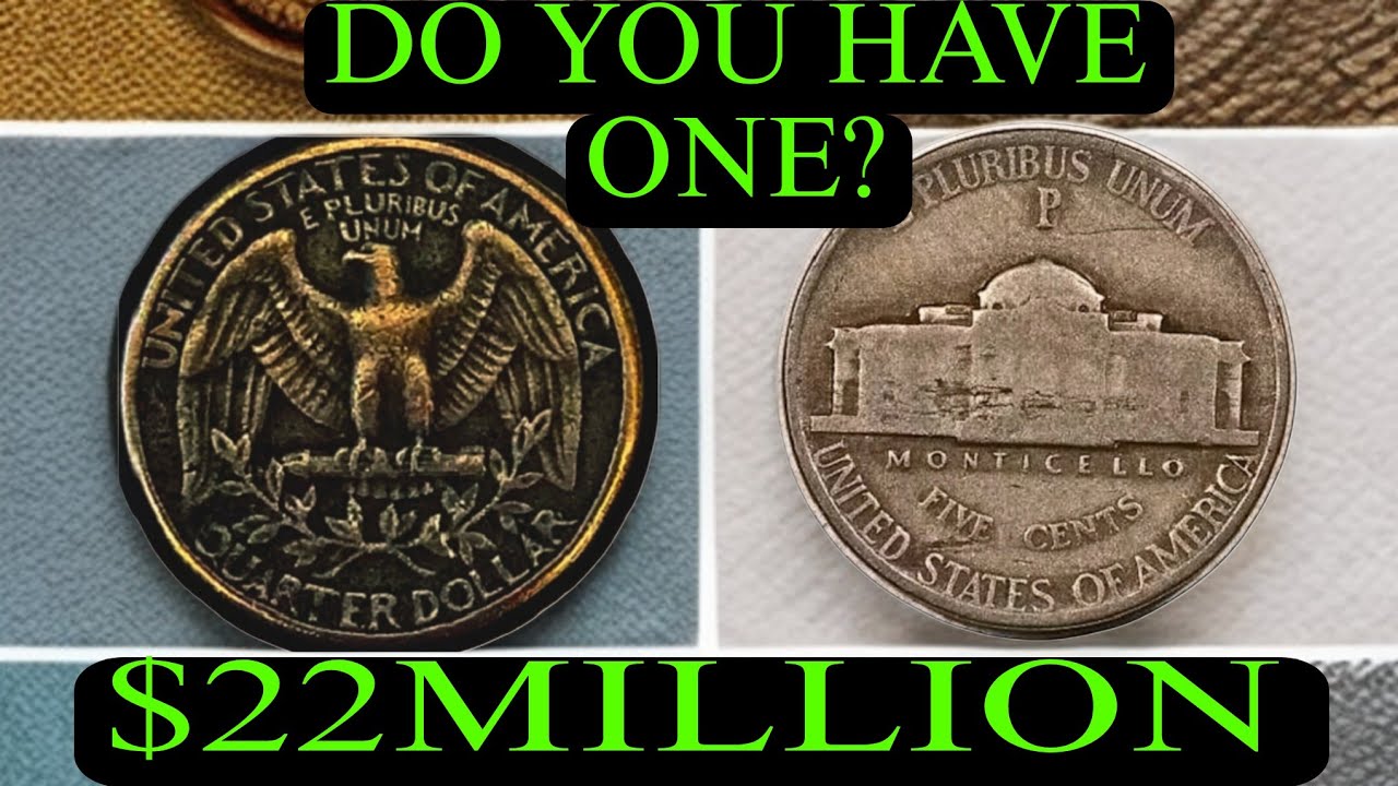 Rare U.S. Coins Worth Big Money – Pennies, Nickels & Quarters  dollars to watch! 