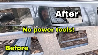 Polishing Aluminum By Hand / System One Ladder Rack