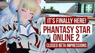 PHANTASY STAR ONLINE 2 IS FINALLY HERE! (Closed Beta Impressions)