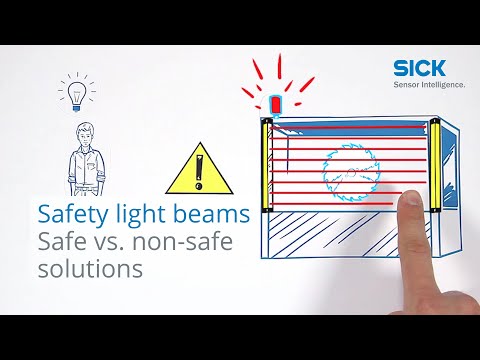Tutorial Safety light beam basics (Part 2/8): Safe vs. non-safe solutions | SICK AG