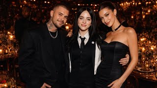 Justin Hailey Bieber Pose With Billie Eilish and Bad Bunny at Grammys 2026