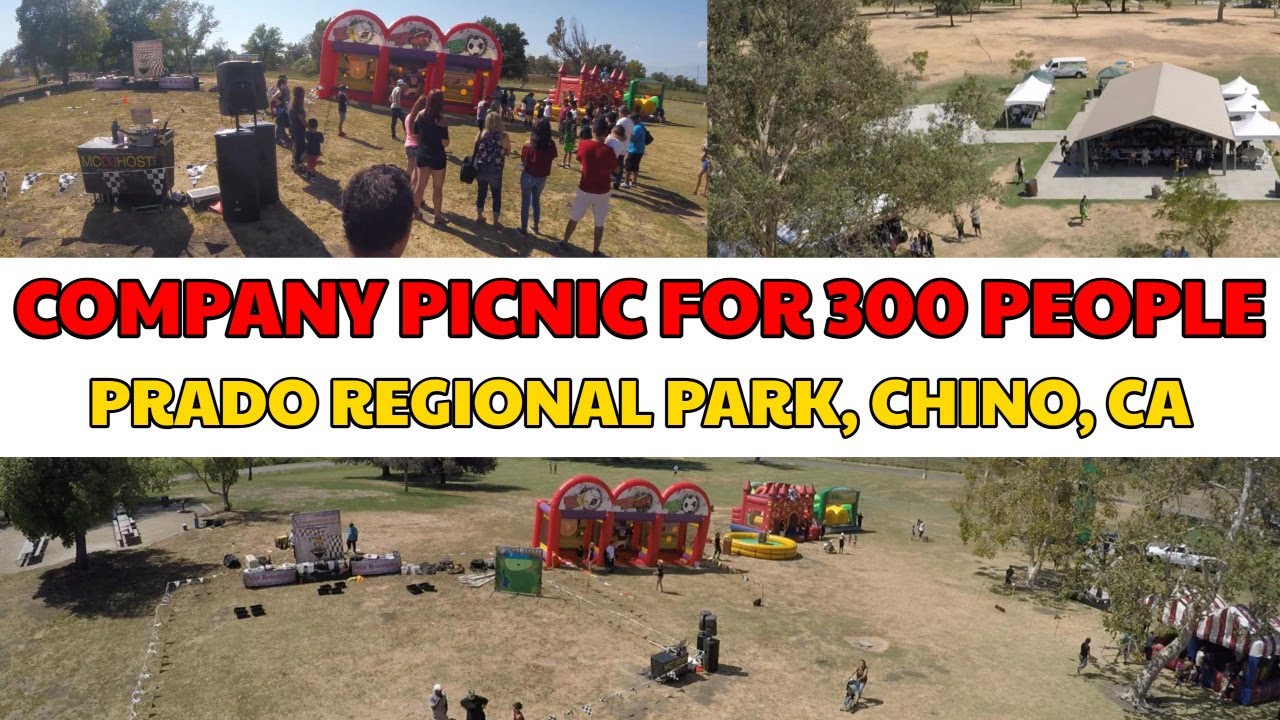 Company Picnic Planning for 300 at Prado Regional Park in Chino 🌞 Fun Field Games & Inflatables