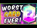 WINNING with WORST CARD in CLASH ROYALE?! ⚠️