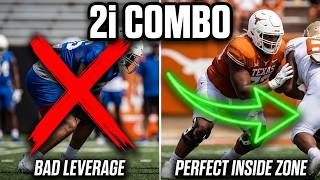 Texas OC/OL coach Kyle Flood - Inside Zone Combo vs 2i Technique
