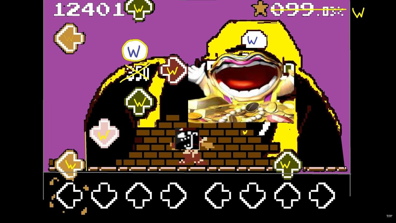 Game Over But Wario is the one chasing MX