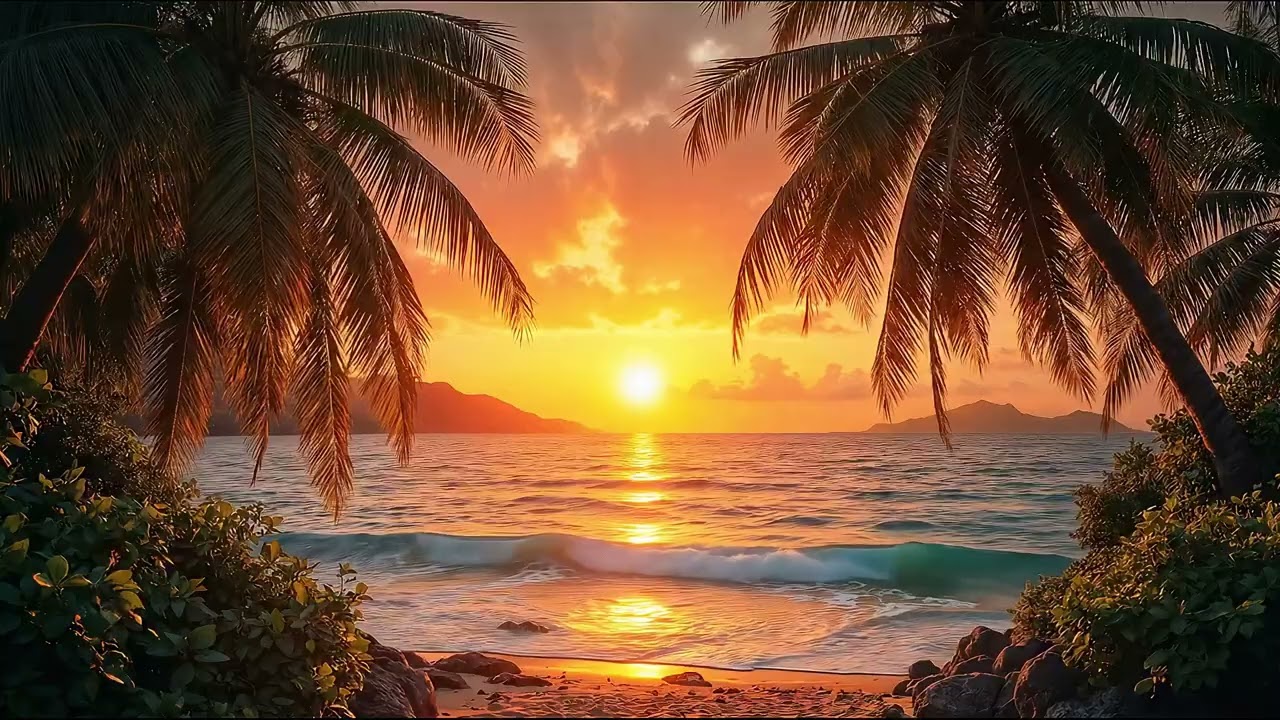 Tropical Waves in paradise for meditation, sleep, anxiety relief, self care, & inner peace.