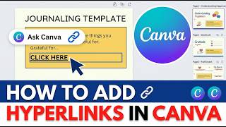 How to Create a Hyperlink in Canva (Add a Clickable Link to Text)