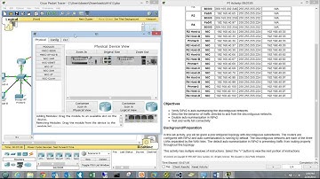 Packet Tracer Discovery 4, 6.1.2 discontiguous networks
