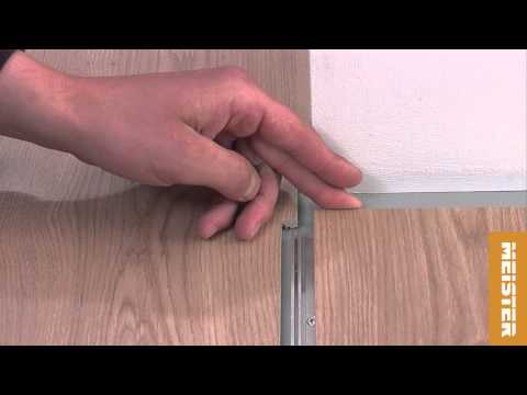 MEISTER | Perfekte Positionierung des Übergangprofils bei einer gefälzten Tür.