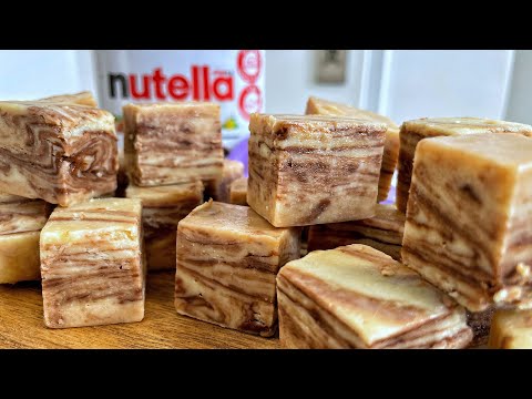 פודיק: חיתוכיות נוטלה ומילקה משוישות מ-3 מרכיבים בלבד! מתכון קל טעים מהיר ומוצלח! Foodik