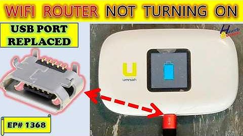 {1368} WiFi Router Not Turning On | Micro-USB Charging Port Repair Tutorial
