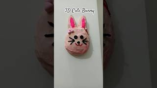 diy cute 3d Bunny from cardboard #diy #trending #art #handmade #craft # bunny #viral #bunny