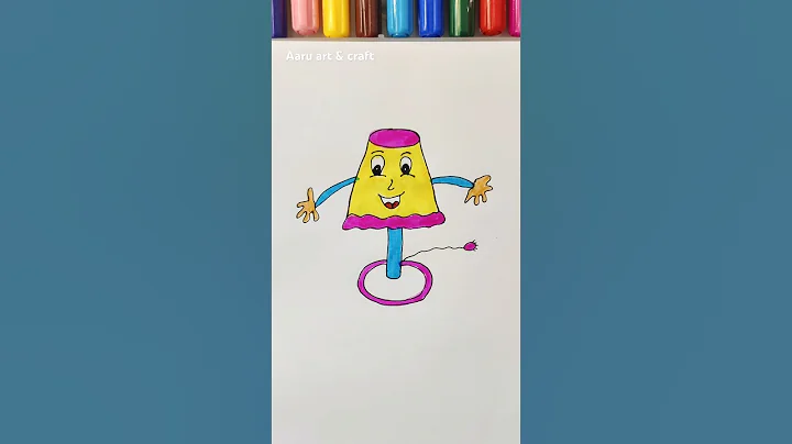 Easy kids drawing #shorts #trending #youtubeshorts #viralvideo #kids #art #funny #tablelamp #yt