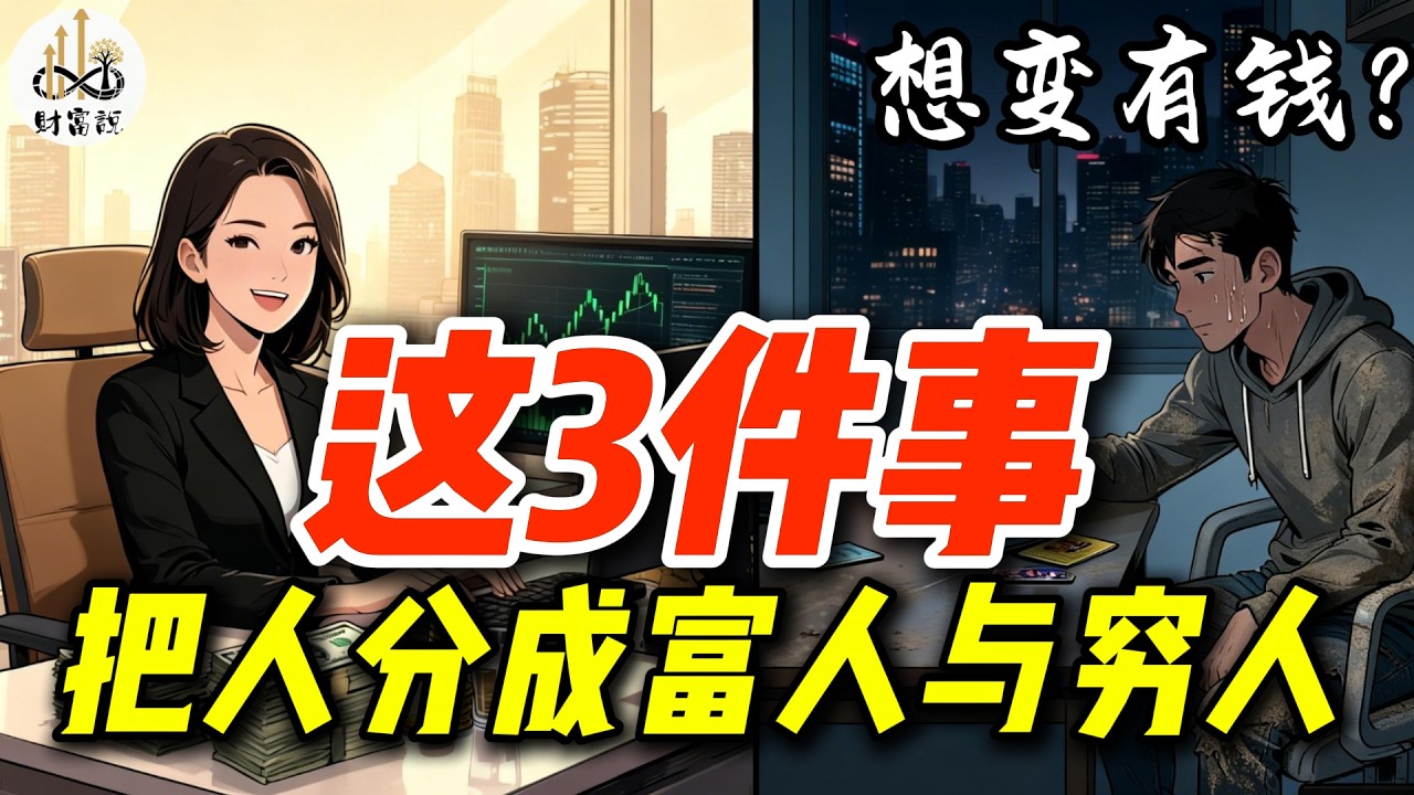 有钱人与普通人的真正差距：想变有钱？先看懂这3件事，99%的人却一辈子忽略|The Money Psychology Only 3.5% of People Understand#金融 #money