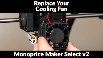 Replace Active Cooling Fan For Maker Select v2 / Wanaho Duplicator i3