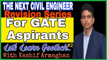 Geotechnical Engineering Revision-2 | Phase diagram of soil | Dry & Fully Saturated Soil |#gate_2022