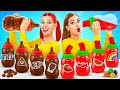 チョコレートの食べ物 vs 本物の食べ物のチャレンジ #7 Multi DO Fun Challenge
