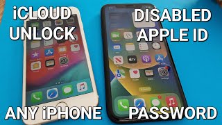 iCloud Unlock iPhone 4,4s,5,5s,5c,6,6s,7,8,X,11,12,13,14 with Disabled Apple ID and Password️