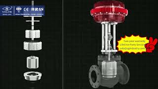 Assembly of Balanced Valve Cage Combination Multi-Stage Pressure Reducing Control Valve | ZG Valve