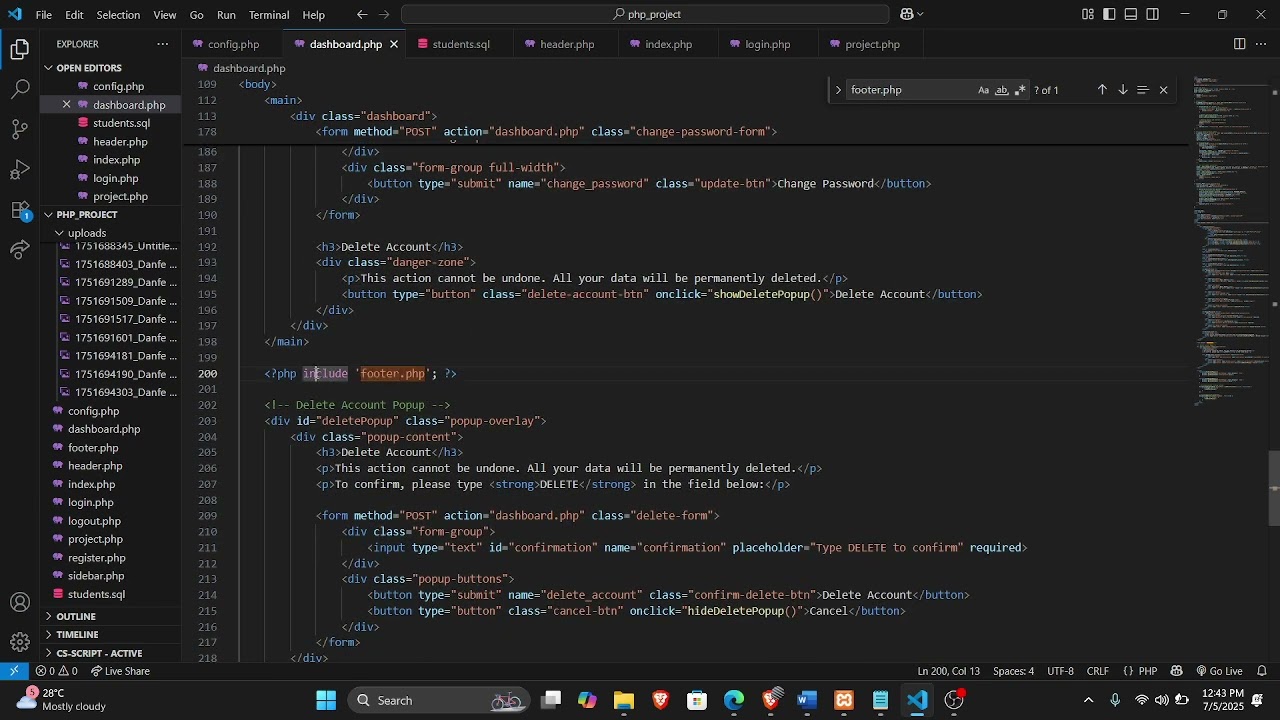 Video Demonstration Of Student Portal Project Using (PHP, HTML, CSS, MYSQL) Utsav_Shrestha