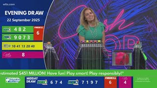 Evening SC winning lottery numbers for September 22, 2025