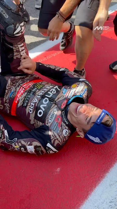 Marc Marquez' WIN celebration crash 💢 #ItalianGP 🇮🇹 #MotoGP #MarcMarquez