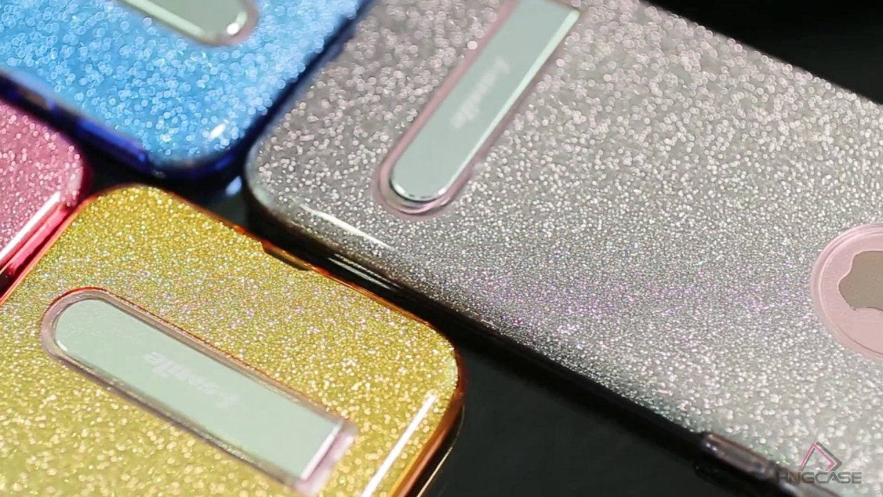 iSmile Glow Glitter for iPhone 7 เคสกากเพชรสุดวิ้งมีขาตั้ง