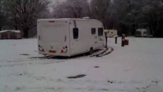 Practical Caravan | How to tow a caravan from a snowy pitch | 2010