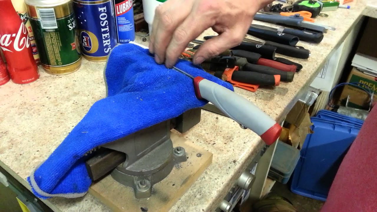 How to sharpen the spine of a knife