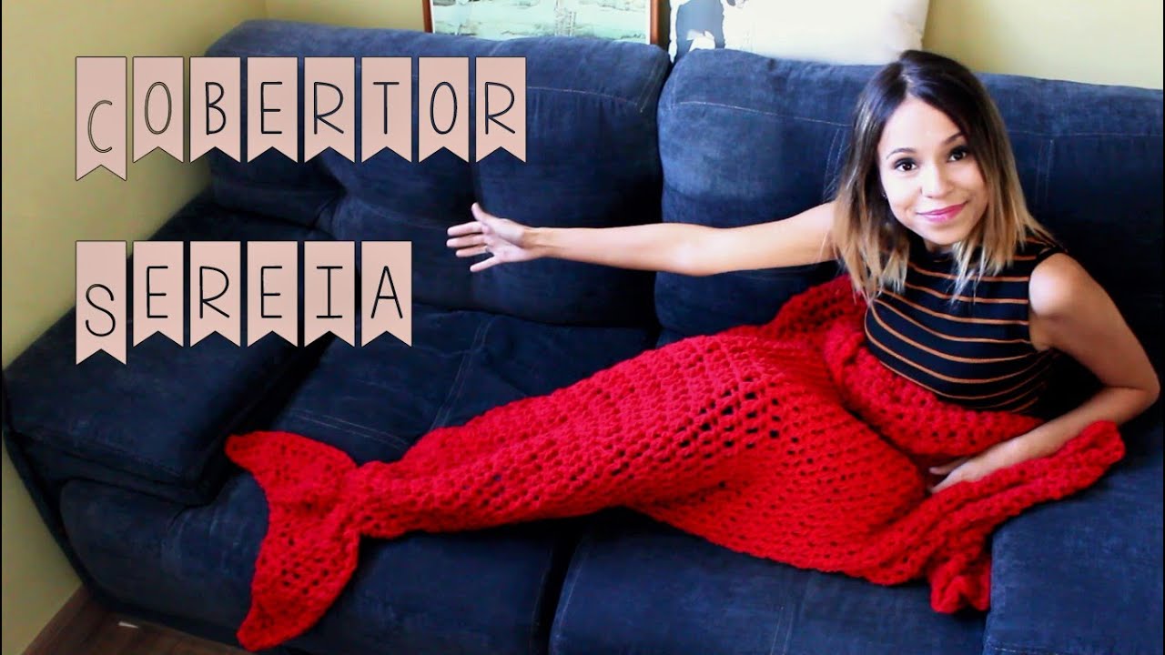 COBERTOR DE SEREIA EM CROCHÊ