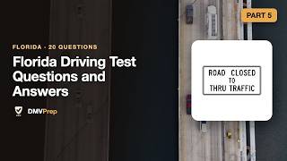 Florida Driving Test Questions and Answers — Part 5 (2026)