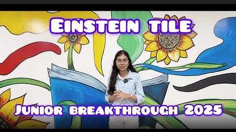 Einstein tile| junior breakthrough 2025 | fascinating tile patterns #breakthrough #trending #world 