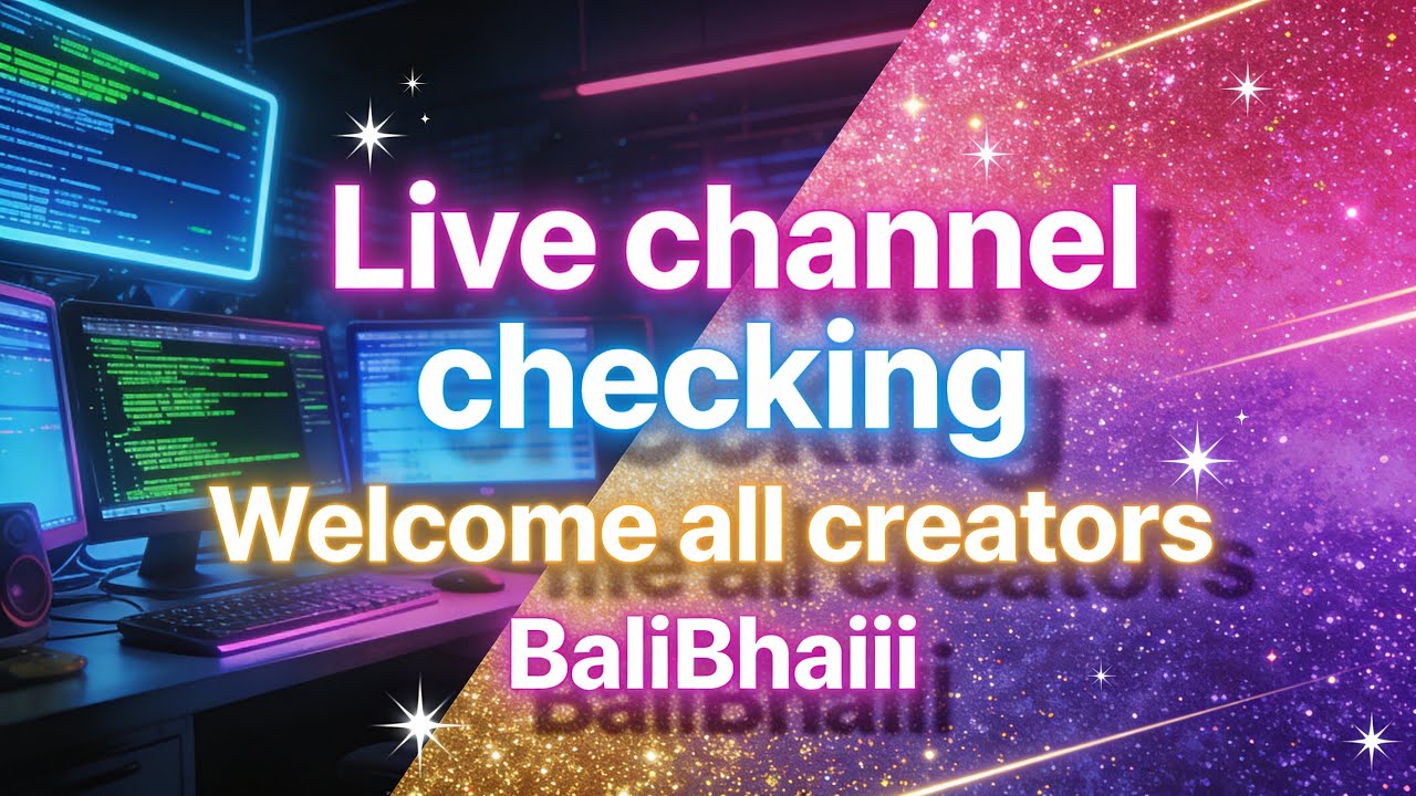 Live Channel Checking & Creator Guidance | Grow Your YouTube Channel Safely 🚀 | BaliBhaiii