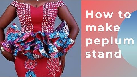 How to make your peplum/flare stand out nicely/Nelostitches