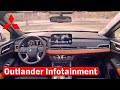 2022 Mitsubishi Outlander Infotainment walkaround, Interior features, connectivity