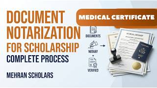 Document Notarization & Medical Certificate for Abroad Admission & Scholarships | Complete Process