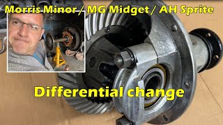 MG Midget/Austin Healey Sprite/Morris Minor/Austin A30 differential change in only 1 hour!!!