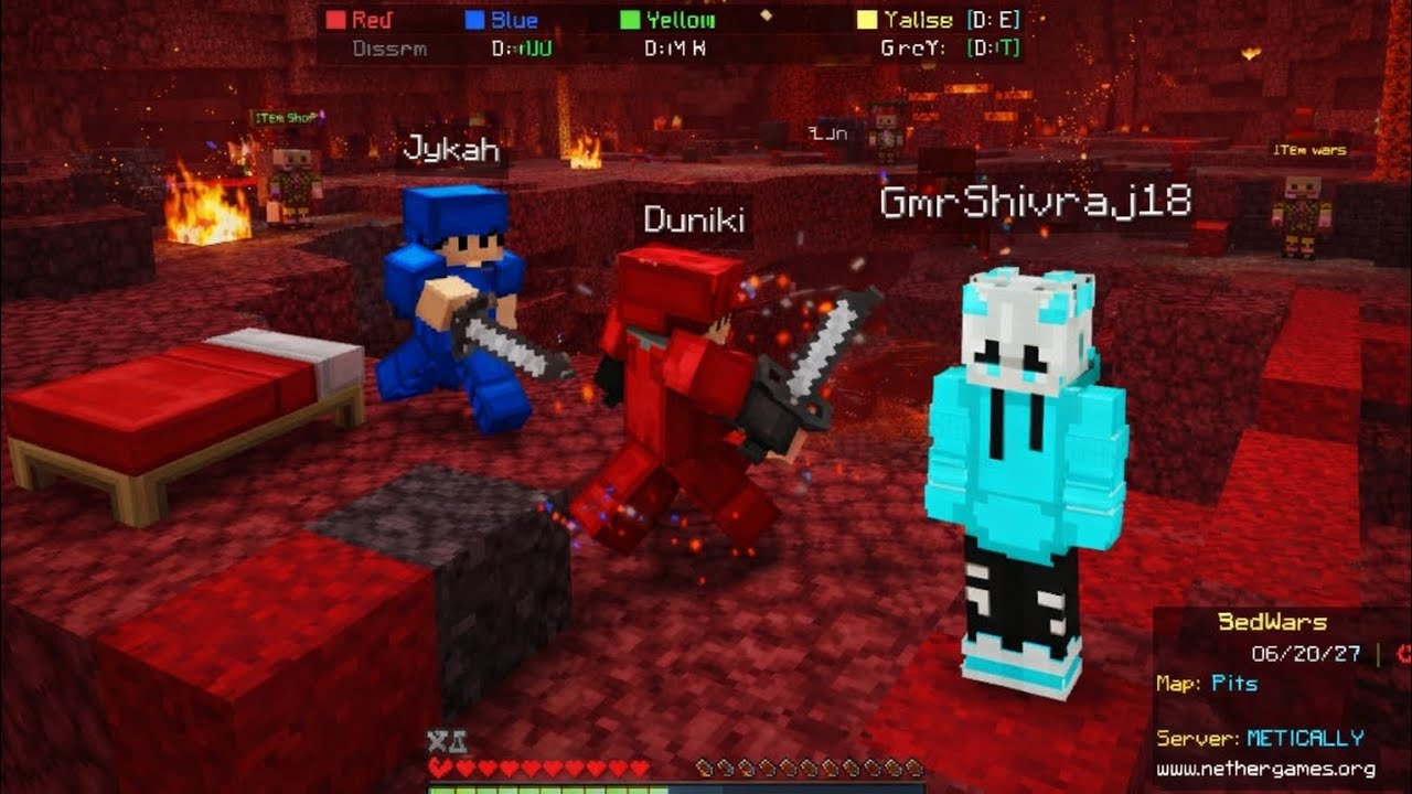INSANE BedWars PvP in Nether! 😈 | NetherGames BedWars