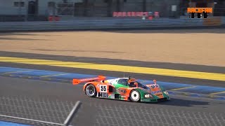 Mazda 787B pure loud Sound/acceleration Le Mans Classic 2022